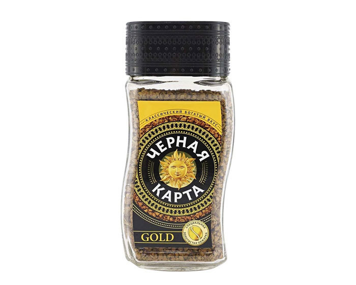 

Кофе растворимый Черная карта Gold, 95 г стеклянная банка