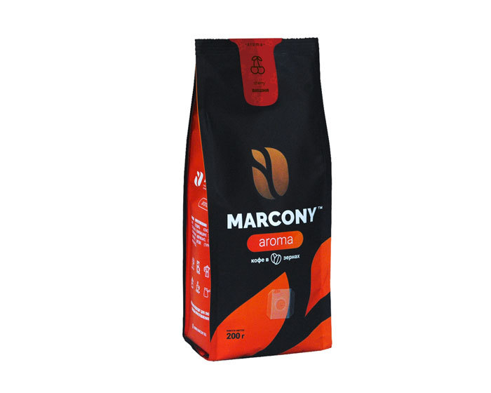 

Кофе в зернах Marcony Aroma со вкусом Вишни, 200 г (Маркони)