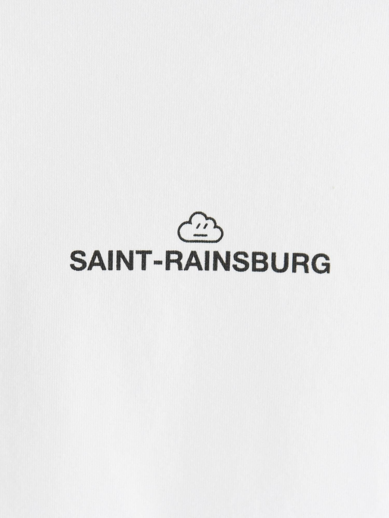 

Футболка оверсайз с принтом, Белый