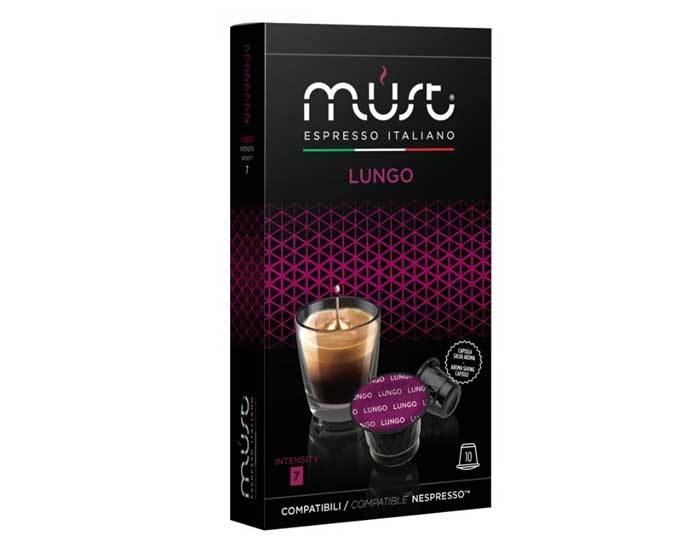 

Кофе в капсулах Must Lungo, 10 капсул для кофемашин Nespresso (Маст)