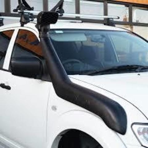 Установка шноркеля на Mitsubishi L200 фото Установка шноркеля на Mitsubishi L200