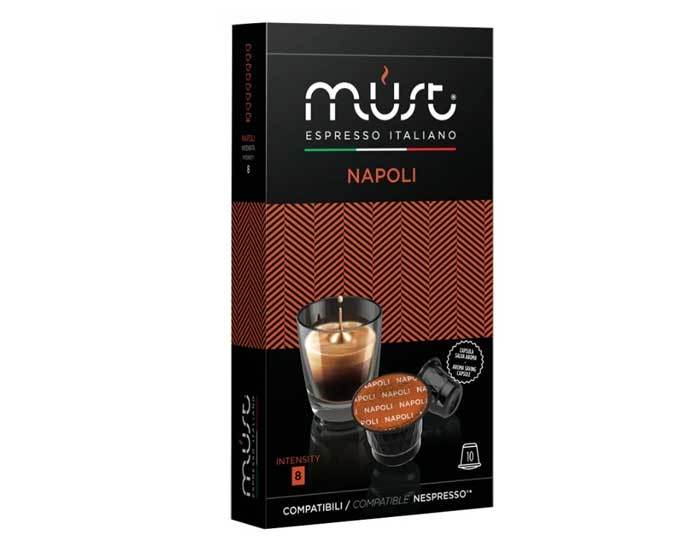 

Кофе в капсулах Must Napoli, 10 капсул для кофемашин Nespresso (Маст)