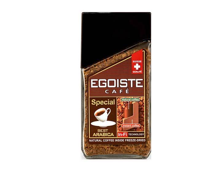 

Кофе молотый в растворимом Egoiste Special, 100 г стеклянная банка (Эгоист)