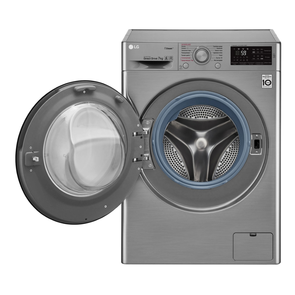 Узкая стиральная машина LG с функцией пара Steam F2M5HS6S