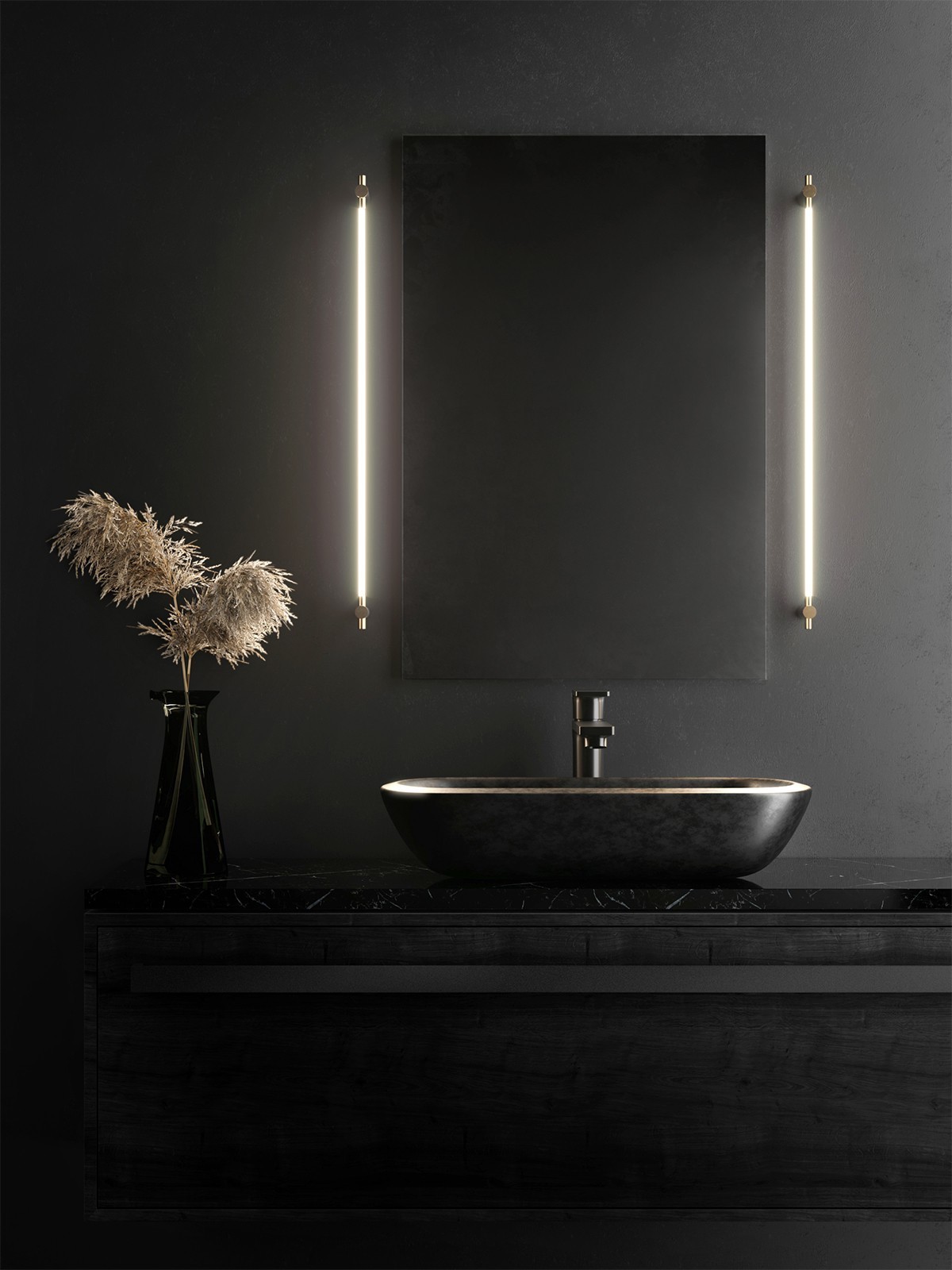 THIN SURFACE MOUNT VANITY LIGHT