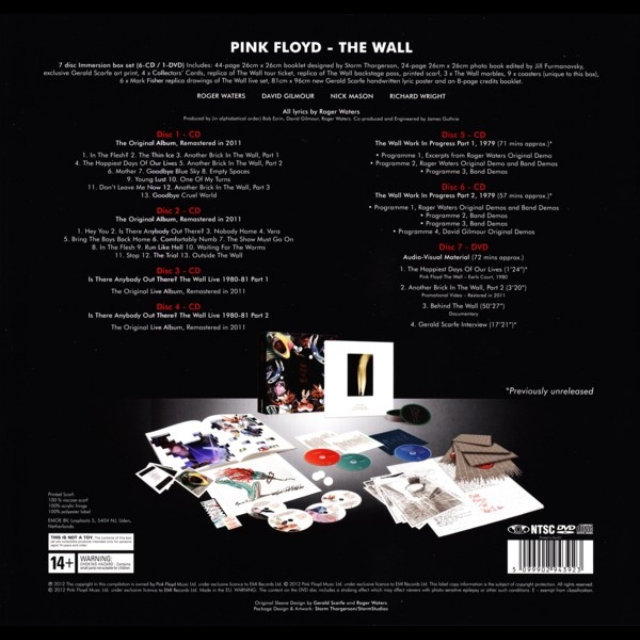 Pink Floyd "The Wall Immersion Box Set" купить на аудио компактдиске