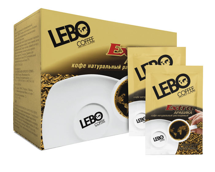 

Кофе растворимый LEBO Extra, 25 саше по 2 г (Лебо)