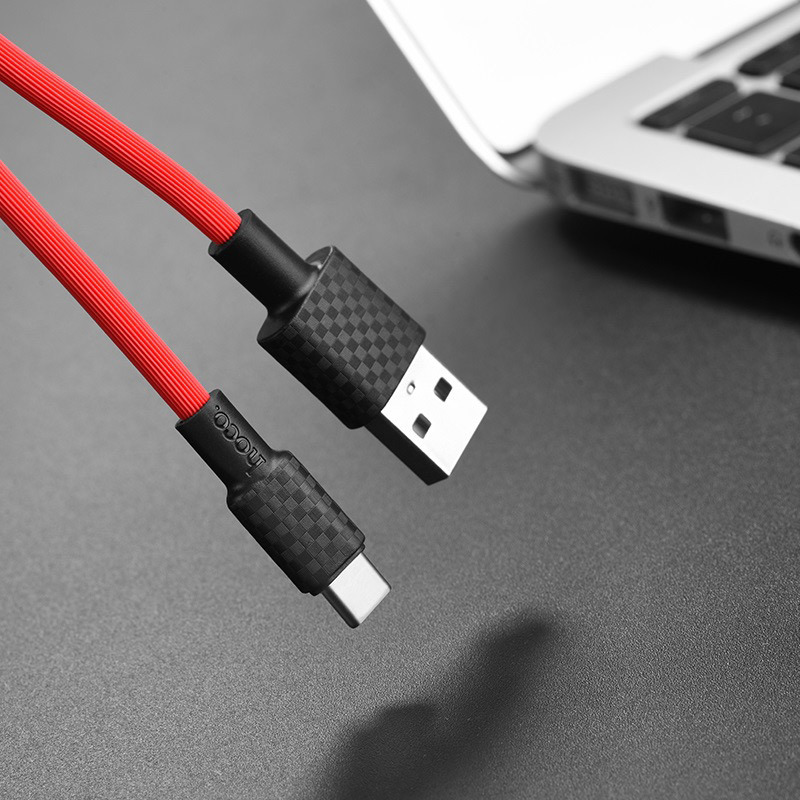 Кабель USB Type-C 3A HOCO X29 100 см (Красный)