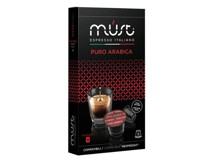 

Кофе в капсулах Must Puro Arabica, 10 капсул для кофемашин Nespresso (Маст)