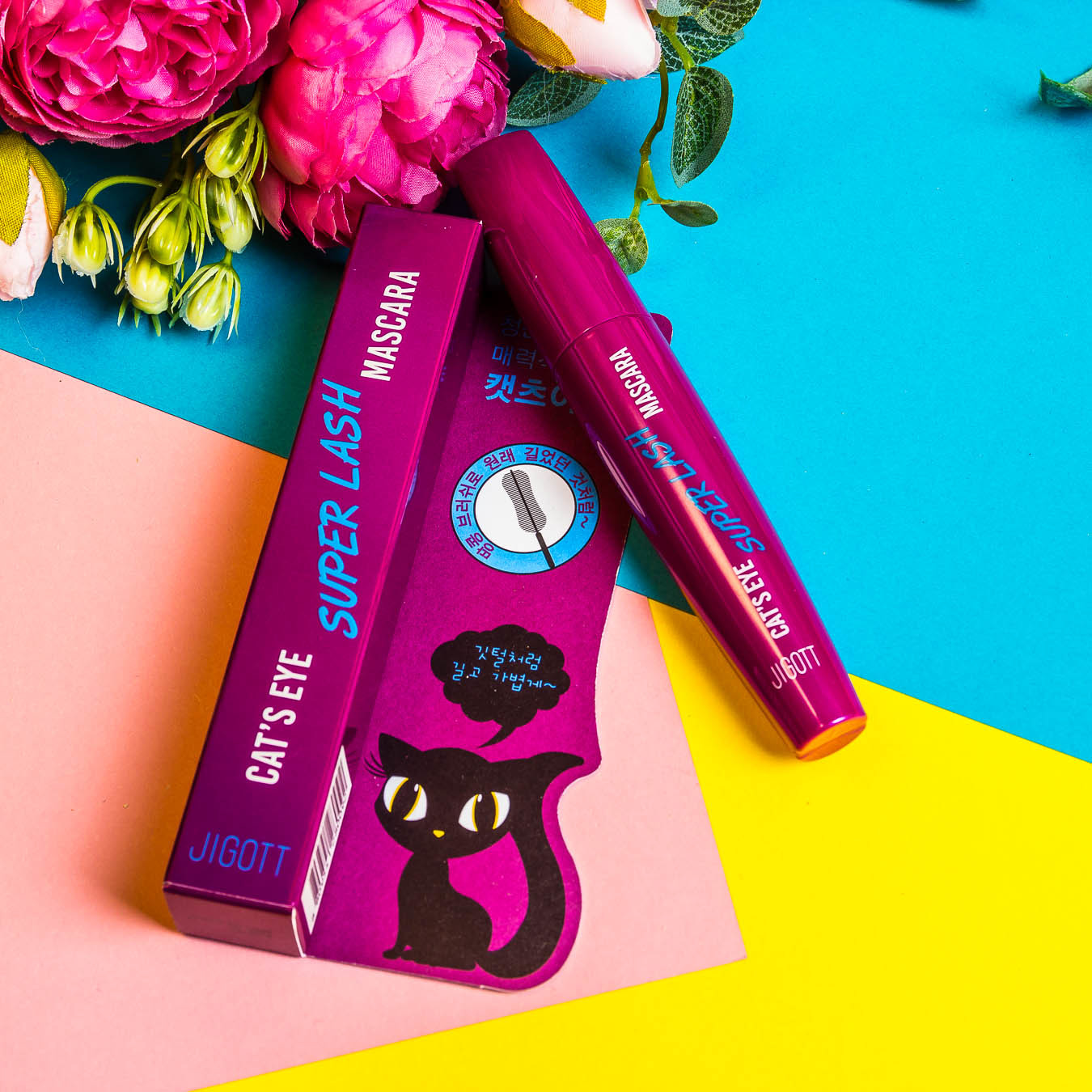 Тушь для ресниц удлиняющая Jigott Cat's Eye Super Lash Mascara