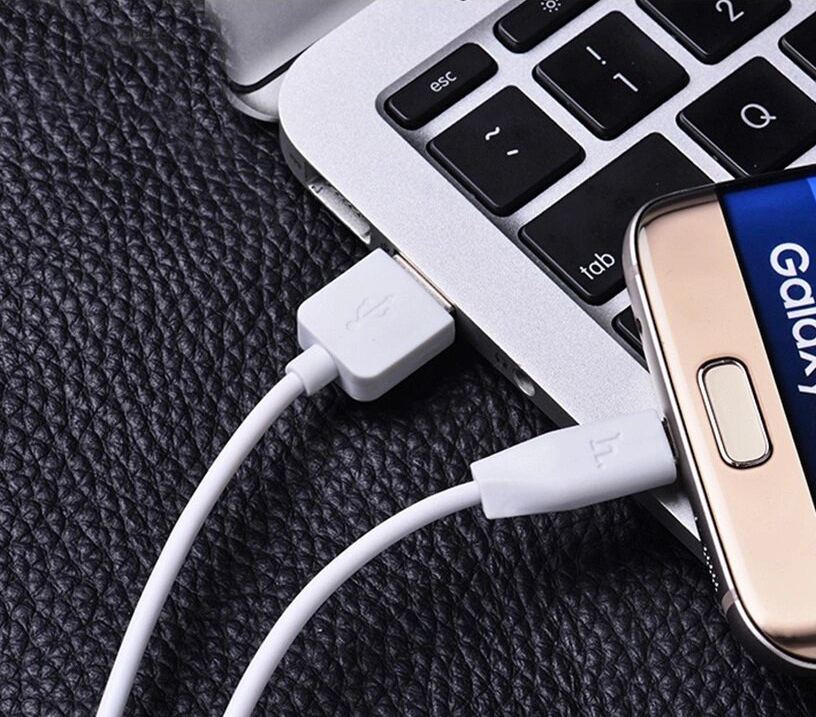 Кабель USBMicro-USB 24А HOCO X1 200 см Белый