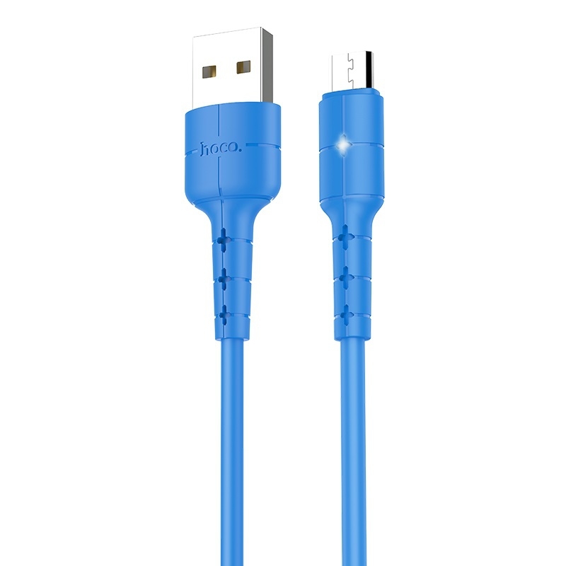Кабель USB/Micro-USB 2А HOCO X30 Star 120 см (Синий)