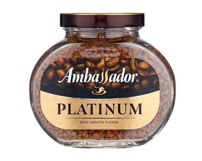 

Кофе растворимый Ambassador Platinum, 47,5 г стеклянная банка (Амбассадор)