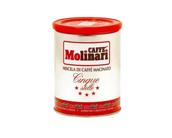 

Кофе молотый Molinari 5 звезд, 250 г ж/б (Молинари)