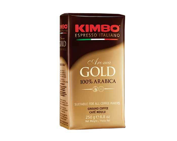 

Кофе молотый Kimbo Aroma Gold Arabica, 250 г в/у (Кимбо)