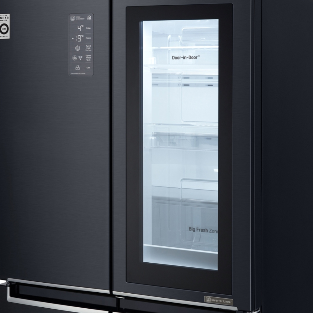 Холодильник LG InstaView Door-in-Door GC-Q22FTBKL фото 7
