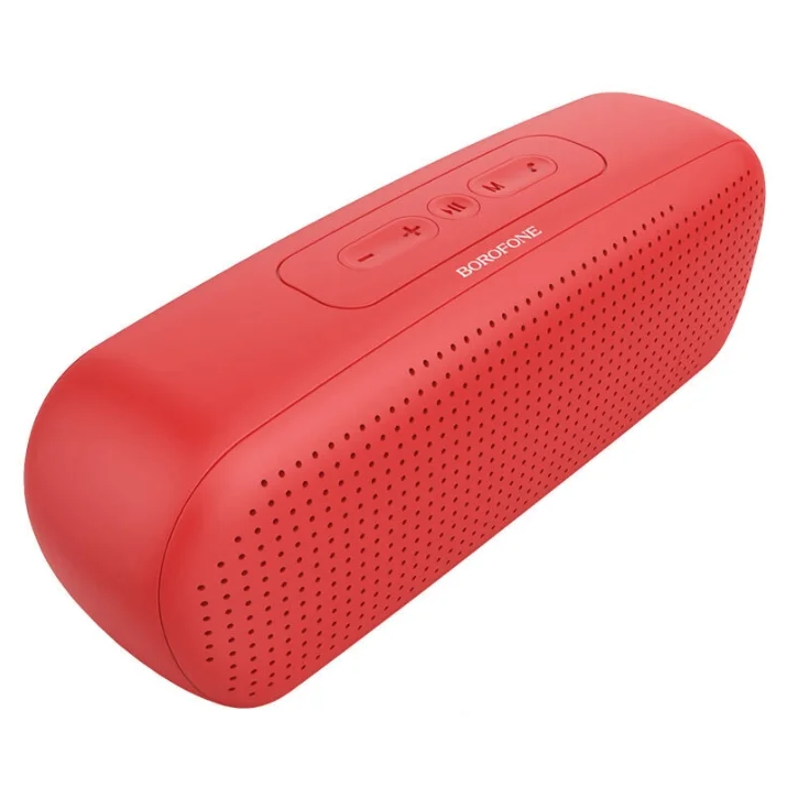 Колонка Bluetooth Borofone BR11 порты AUX, USB, TF, звонки (Красный)