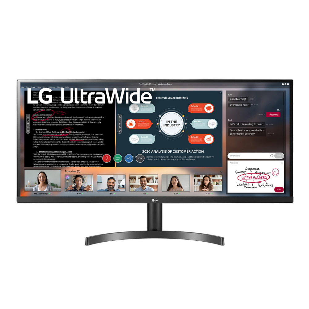 UltraWide IPS монитор LG 34 дюйма 34WL500-B