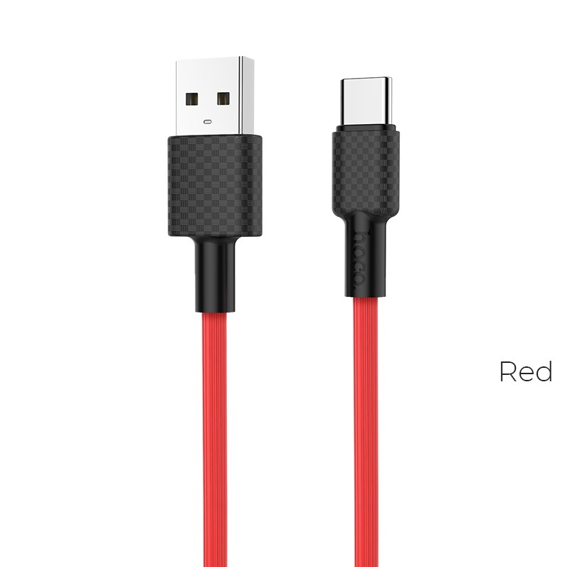Кабель USB Type-C 3A HOCO X29 100 см (Красный)