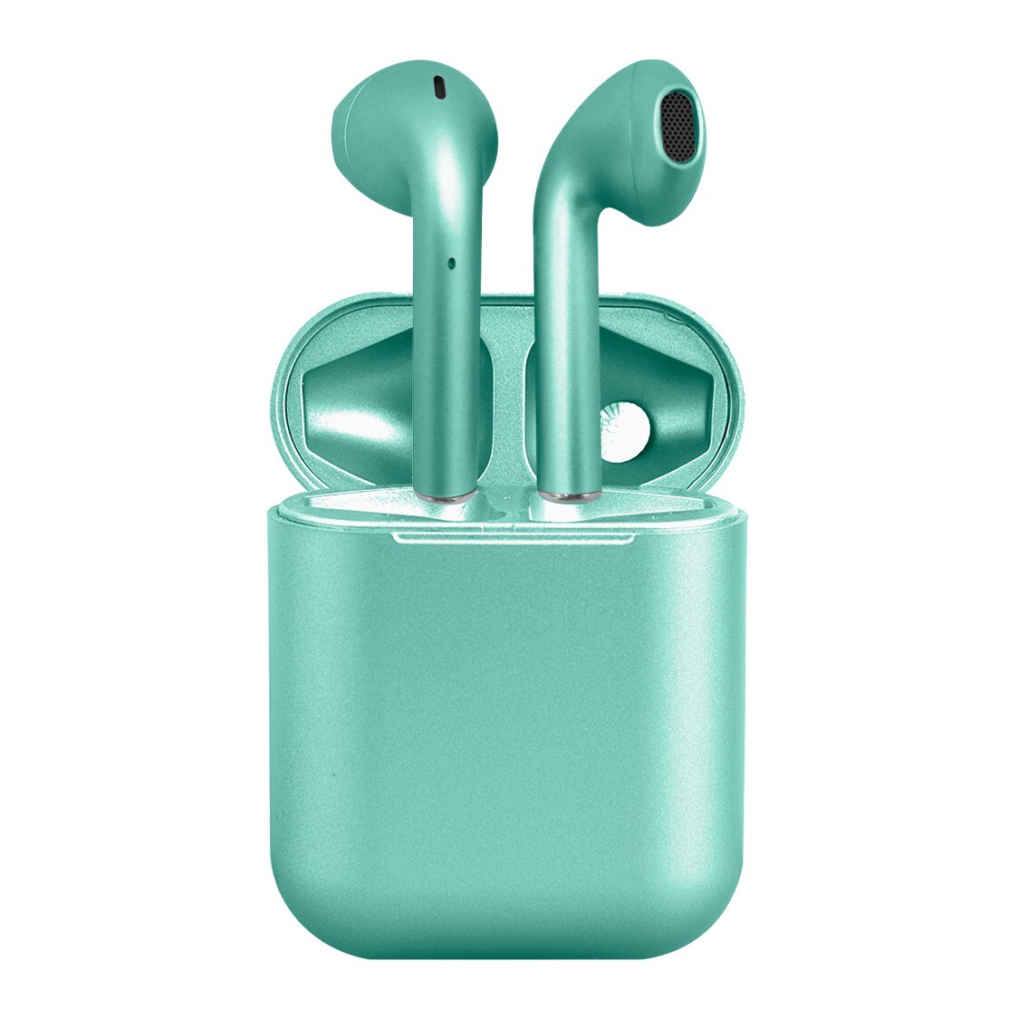 Беспроводные Bluetooth-наушники с зарядным кейсом Macaron Metalic OG inPods 12 (Зеленый)