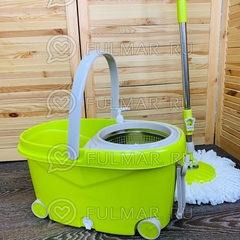 Купить Швабра и ведро с отжимом на 4 колесиках с ручкой Spin Mop Wheels ...
