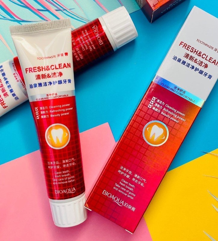 Отбеливающая зубная паста со вкусом клюквы BioAqua