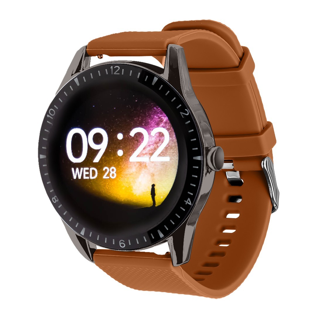 Водонепроницаемые (IP67) умные часы Smart Watch Y20 (Черный с коричневым)