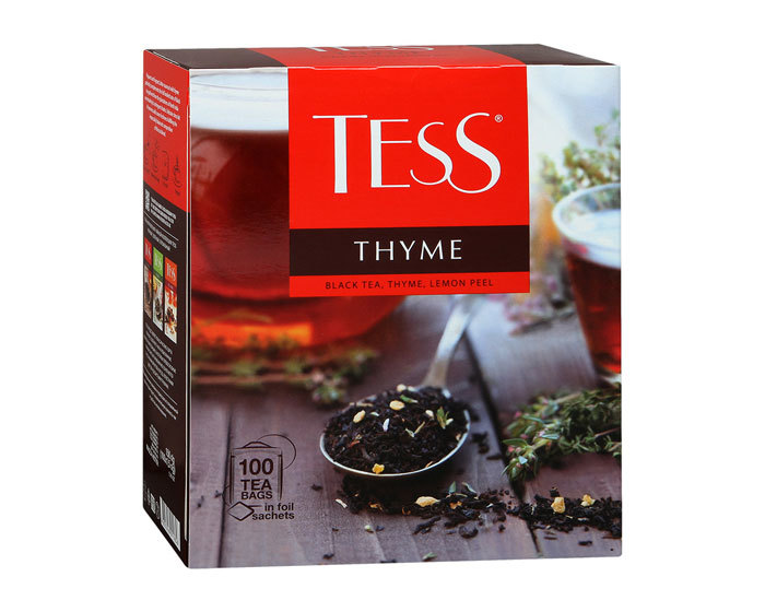 

Чай черный в пакетиках Tess Thyme 100 пак/уп, 1,5 г (Тесс)