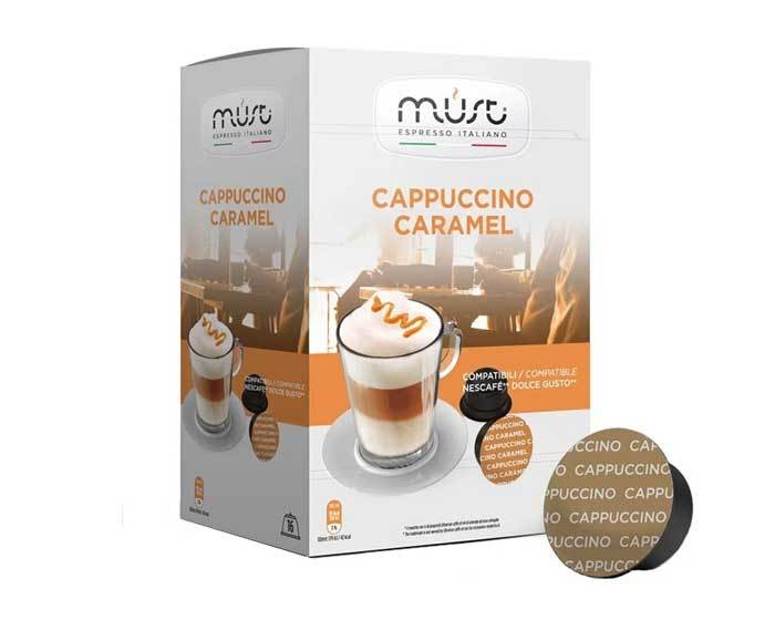 

Кофе в капсулах Must Cappuccino Caramel, 16 капсул для кофемашин Dolce Gusto (Маст)