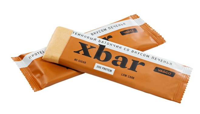 Протеиновый батончик «Xbar» со вкусом сливочного печенья Vasco nutrition 60 гр