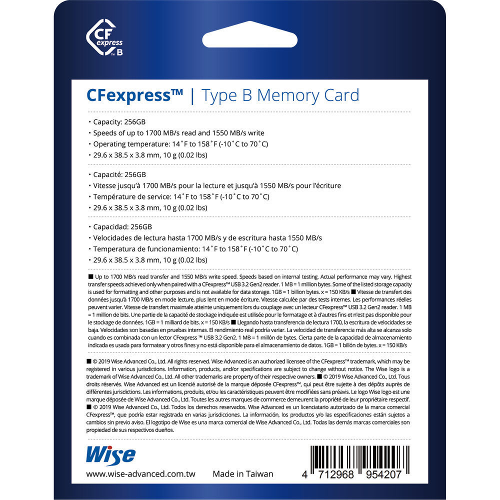 Карта памяти cfexpress type b