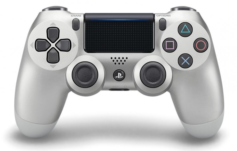 Джойстик беспроводной Dualshock 4 для PlayStation4 Серебристый металлик 194500₽