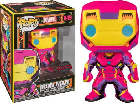 Iron Man Marvel: Black Light Special Edition Funko Pop! || Железный Человек