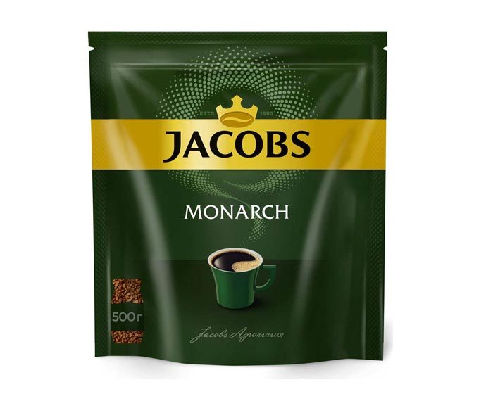 

Кофе растворимый Jacobs Monarch, 500 г пакет (Якобс)