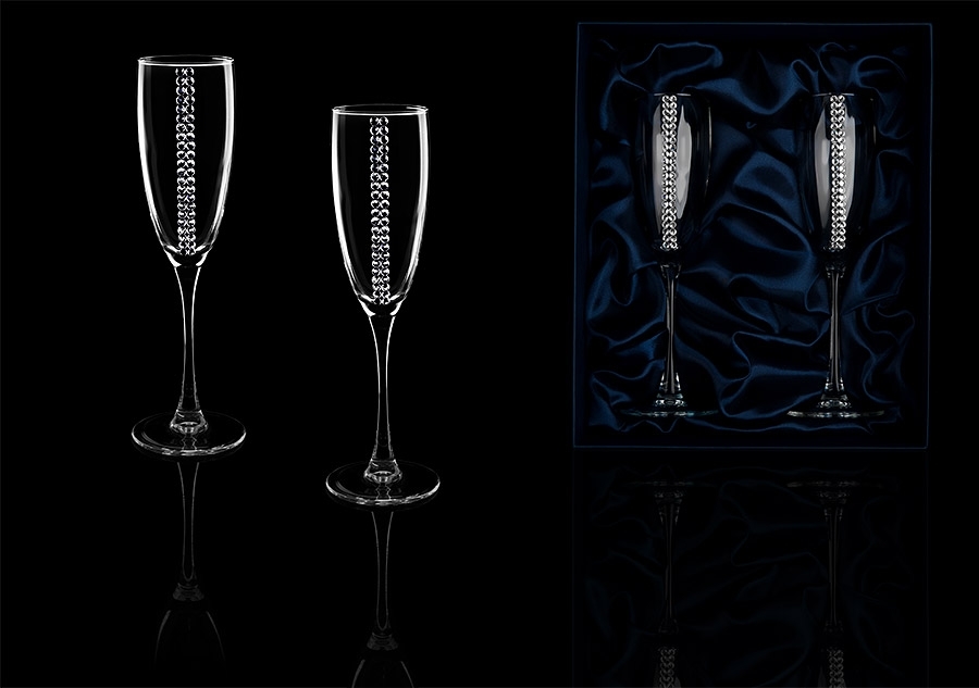 Подарочный набор бокалов для шампанского «Алмазный фонд»