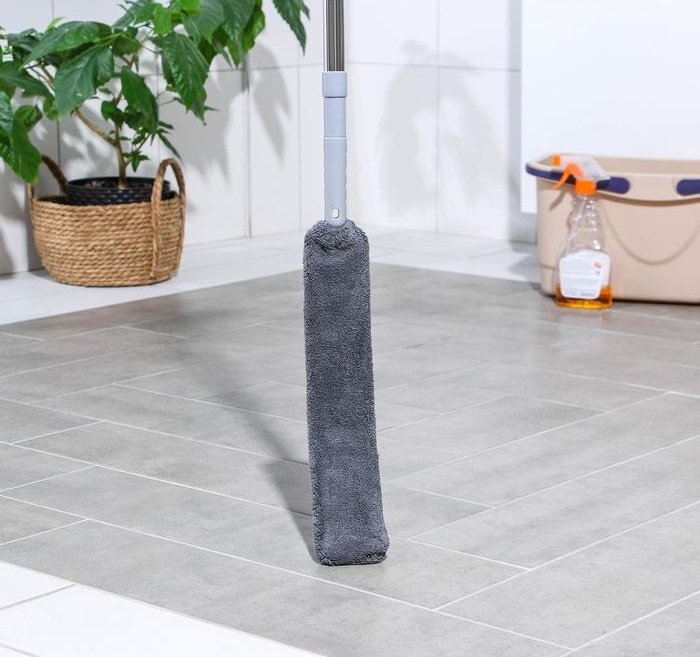 

Швабра плоская, гибкая, для труднодоступных мест, микрофибра