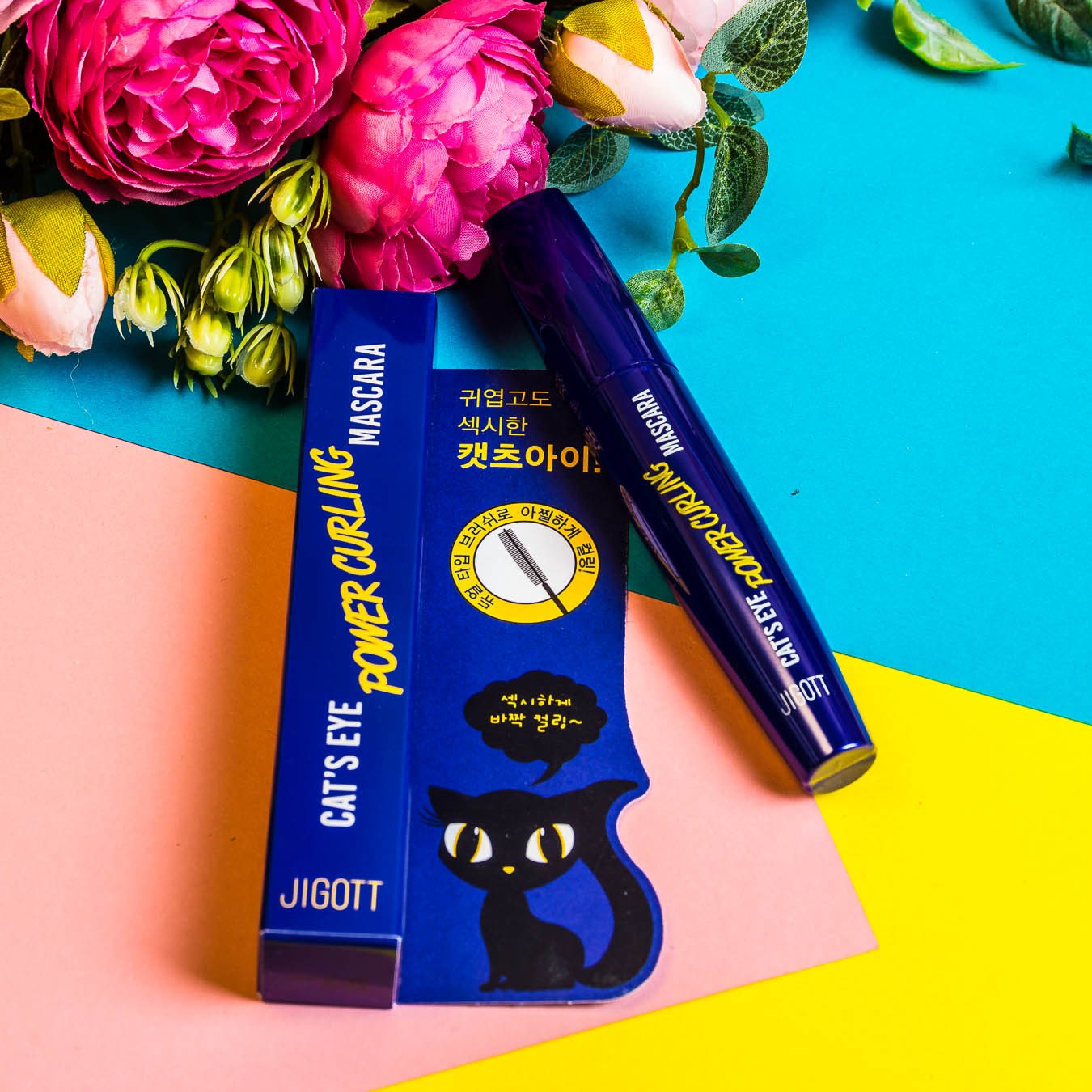 Тушь для ресниц подкручивающая Jigott Cat's Eye Power Curling Mascara