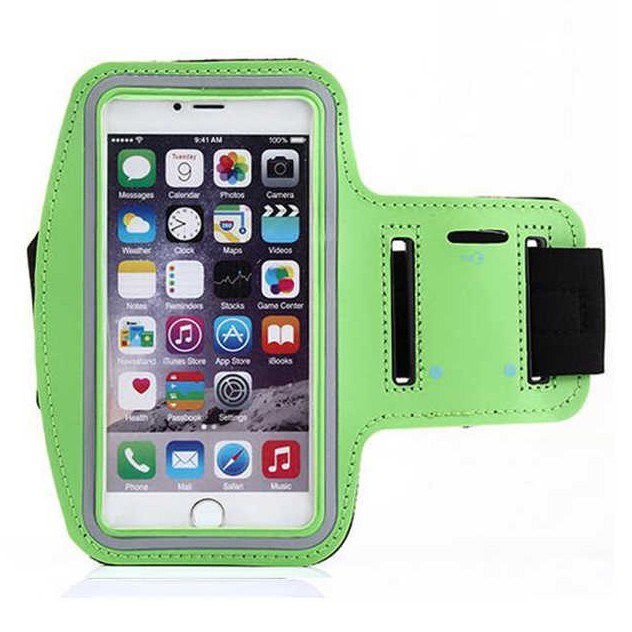 Спортивный чехол на руку Oubala универсальный 5,5-6,7 дюймов (Салатовый)